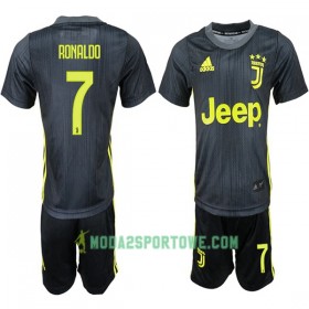Koszulka Juventus Ronaldo 7 Dziecięcy Trzeci Stroje Piłkarskie 2018-2019 Krótki Rękaw